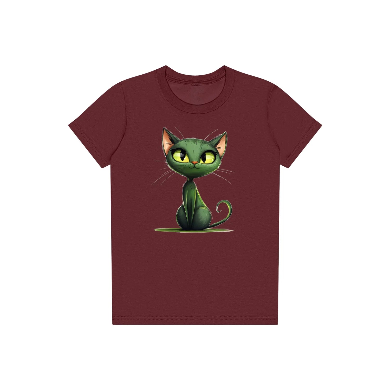 T-shirt Cat graphic 0033 - Maroon