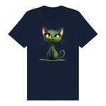 T-shirt Cat graphic 0033 - Navy