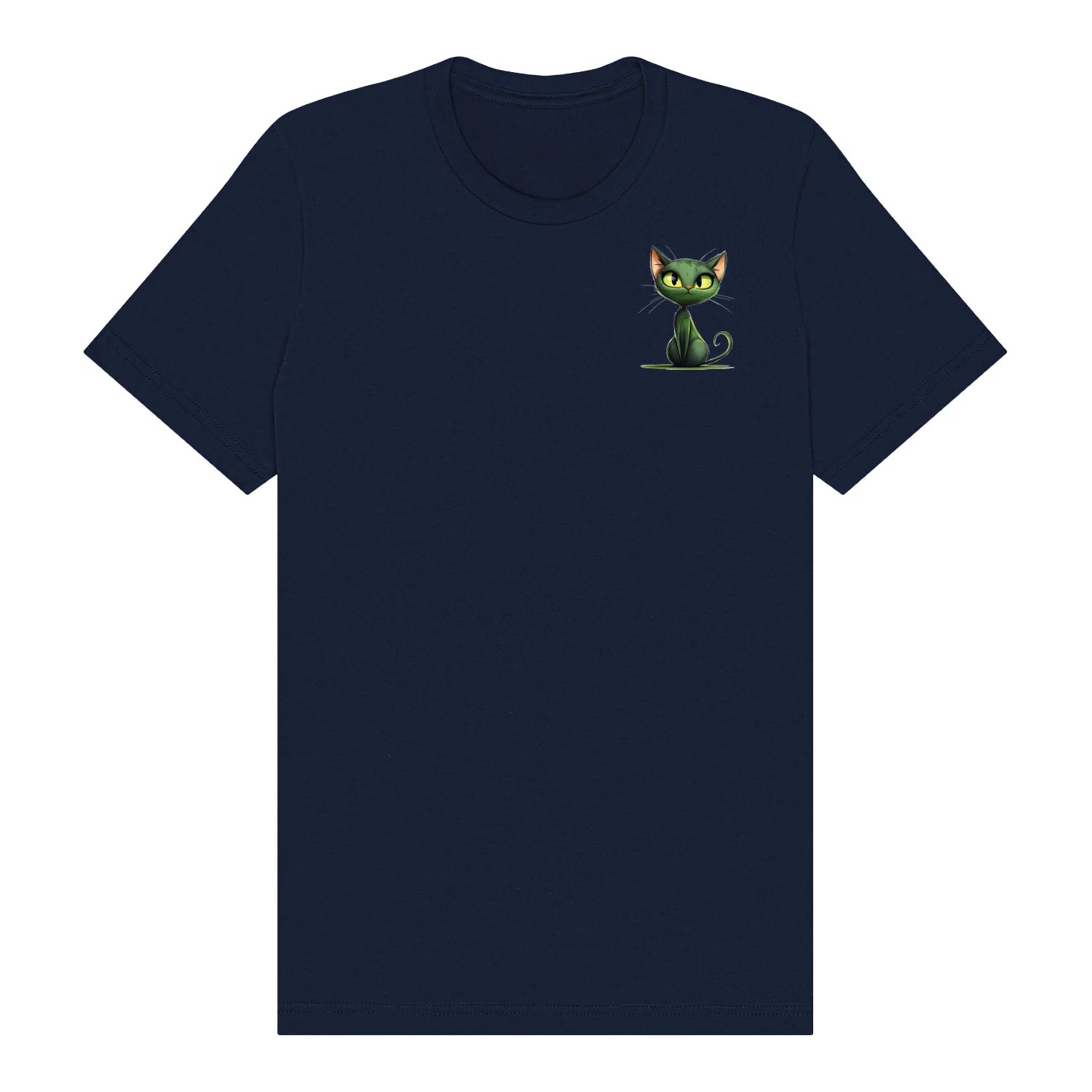 T-shirt Cat graphic 0033 - Navy
