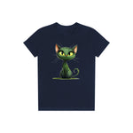 T-shirt Cat graphic 0033 - Navy