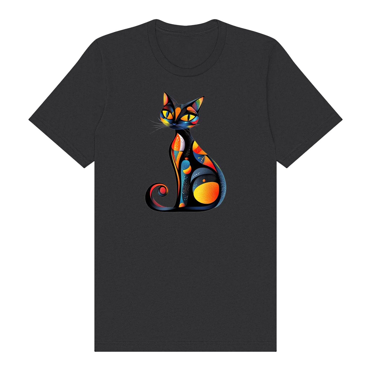 T-shirt Cat graphic 0034 - Dark Grey