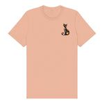 T-shirt Cat graphic 0034 - Peach