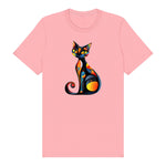 T-shirt Cat graphic 0034 - Pink