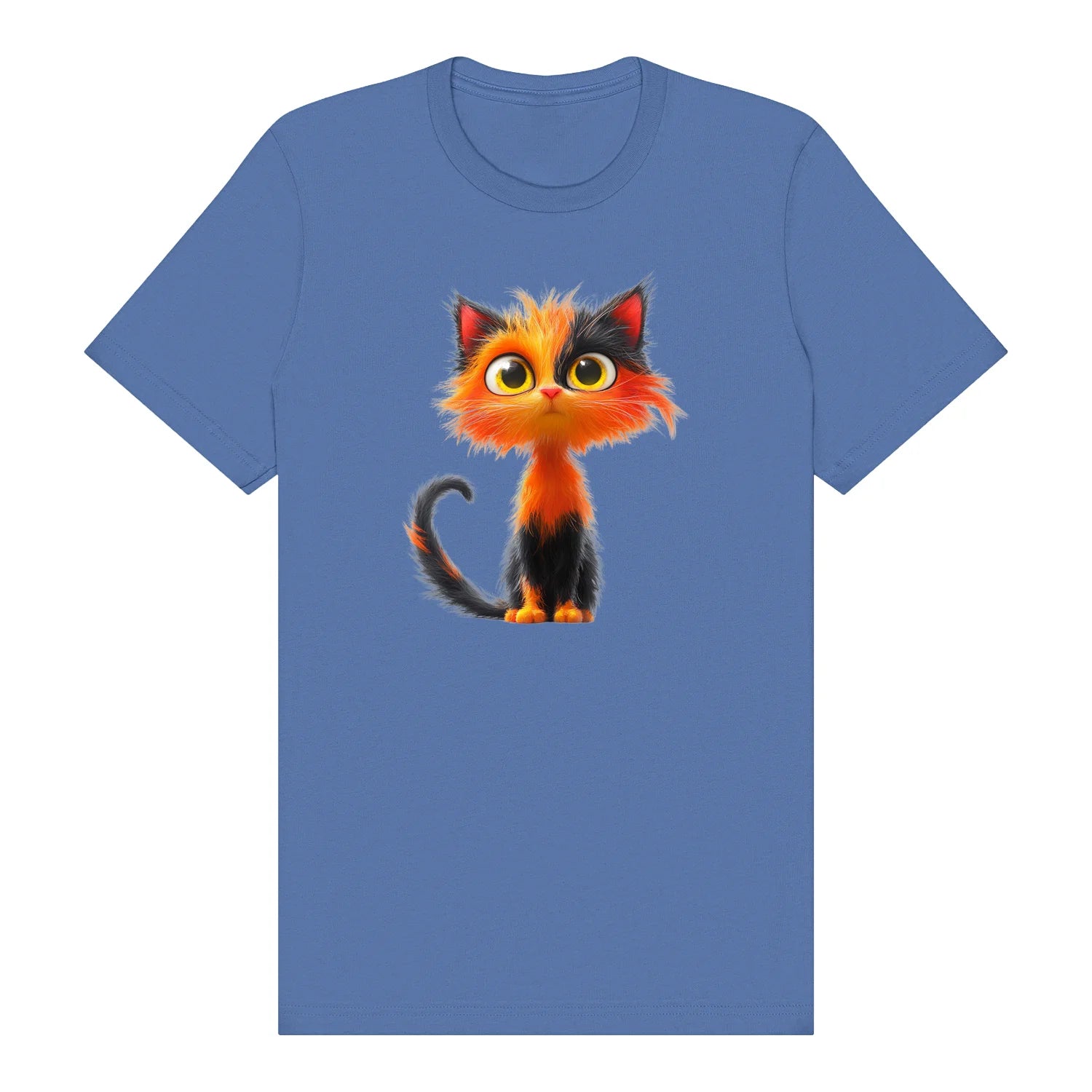 T-shirt Cat graphic 0035 - Columbia Blue