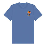 T-shirt Cat graphic 0035 - Columbia Blue