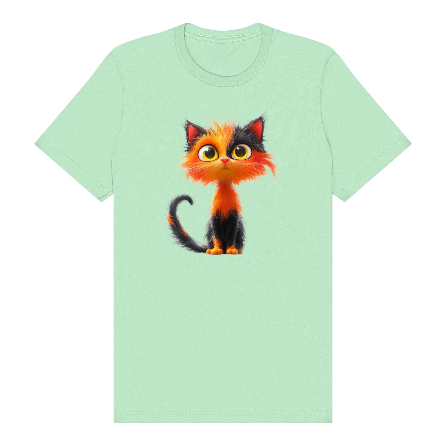 T-shirt Cat graphic 0035 - Mint
