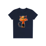 T-shirt Cat graphic 0035 - Navy