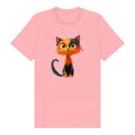 T-shirt Cat graphic 0035 - Pink