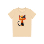 T-shirt Cat graphic 0035 - Soft Cream