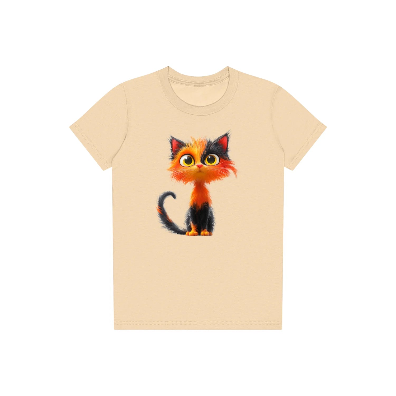 T-shirt Cat graphic 0035 - Soft Cream