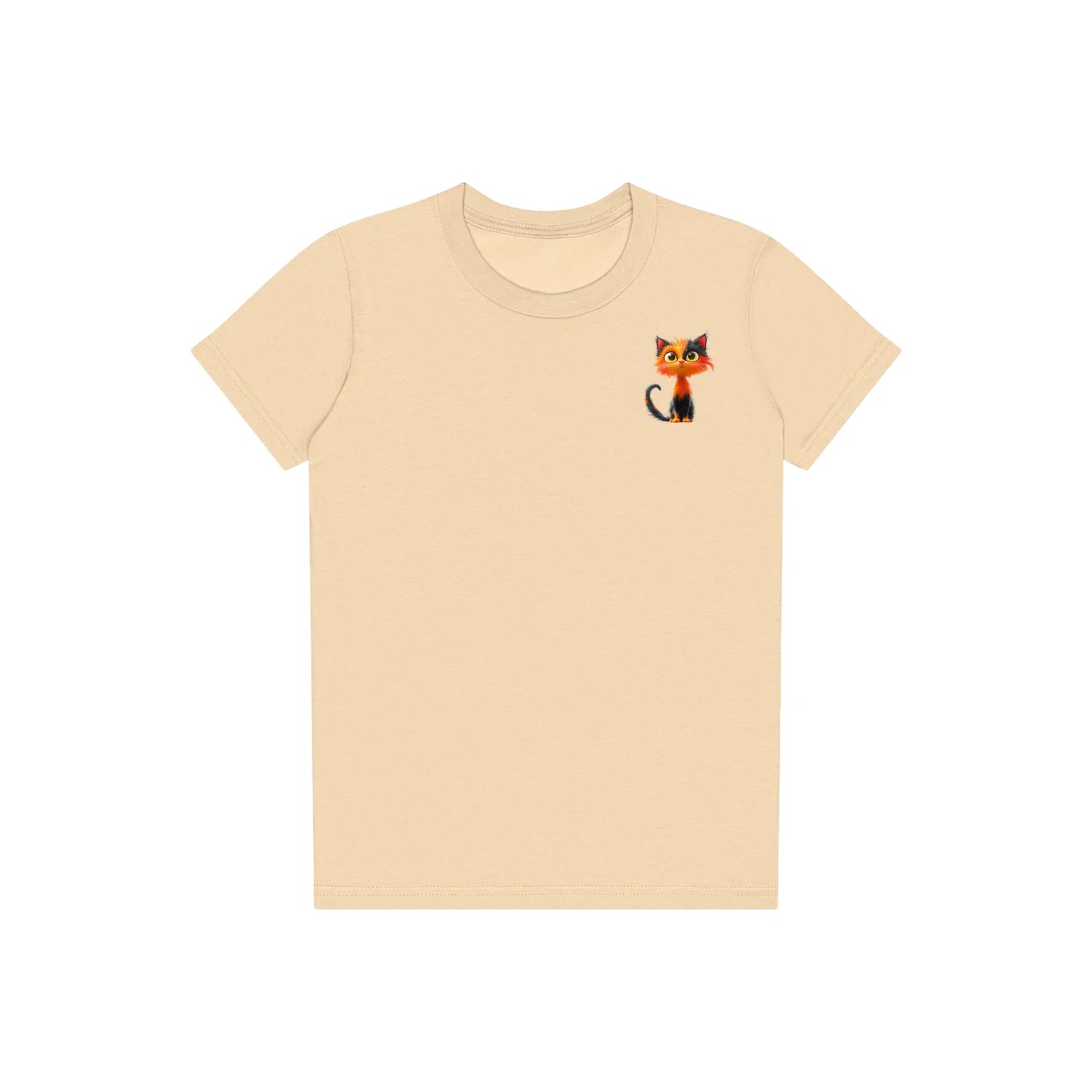 T-shirt Cat graphic 0035 - Soft Cream