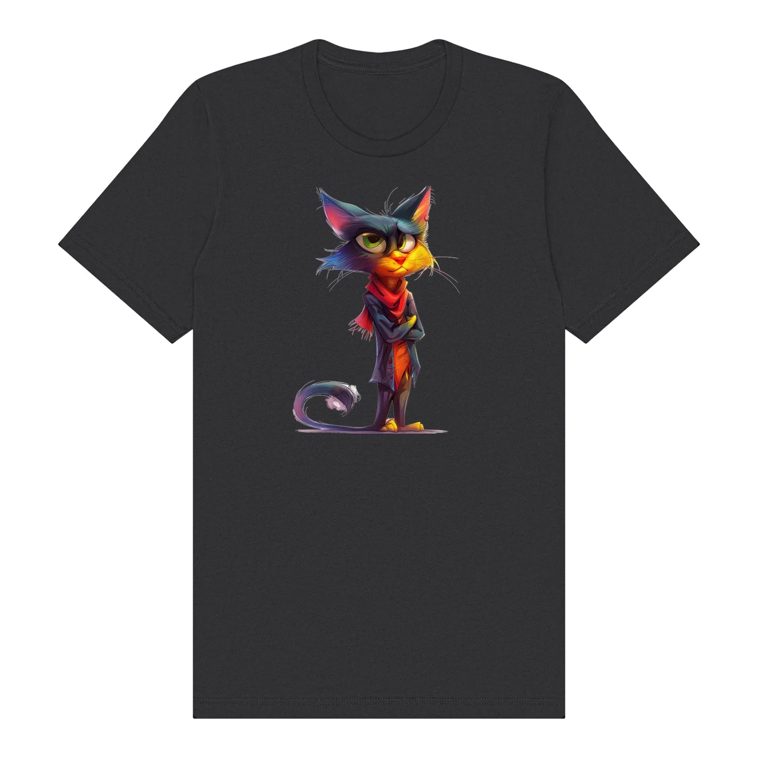 T-shirt Cat graphic 0036 - Dark Grey