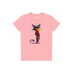 T-shirt Cat graphic 0036 - Pink