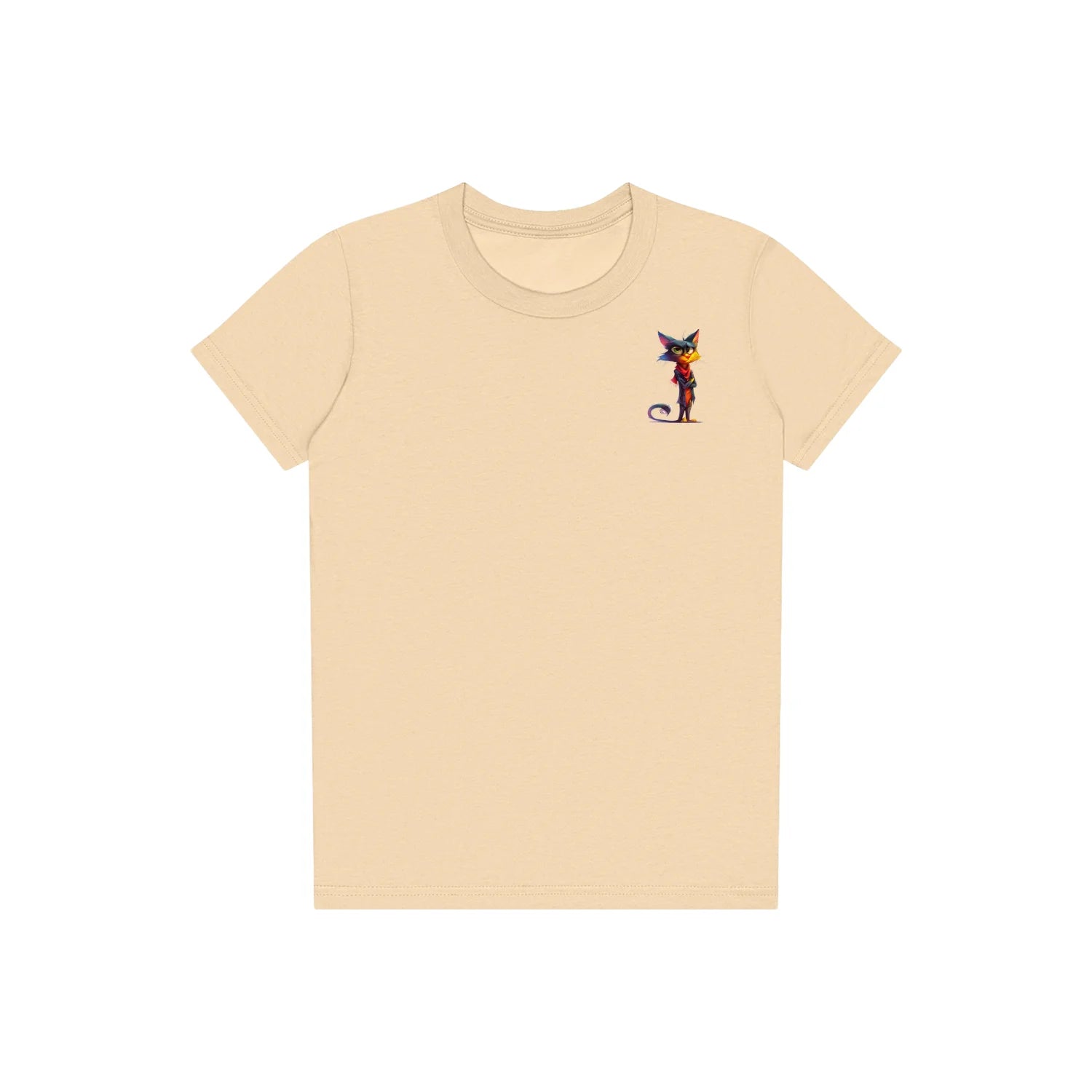 T-shirt Cat graphic 0036 - Soft Cream