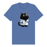 T-shirt Cat graphic 0037 - Columbia Blue