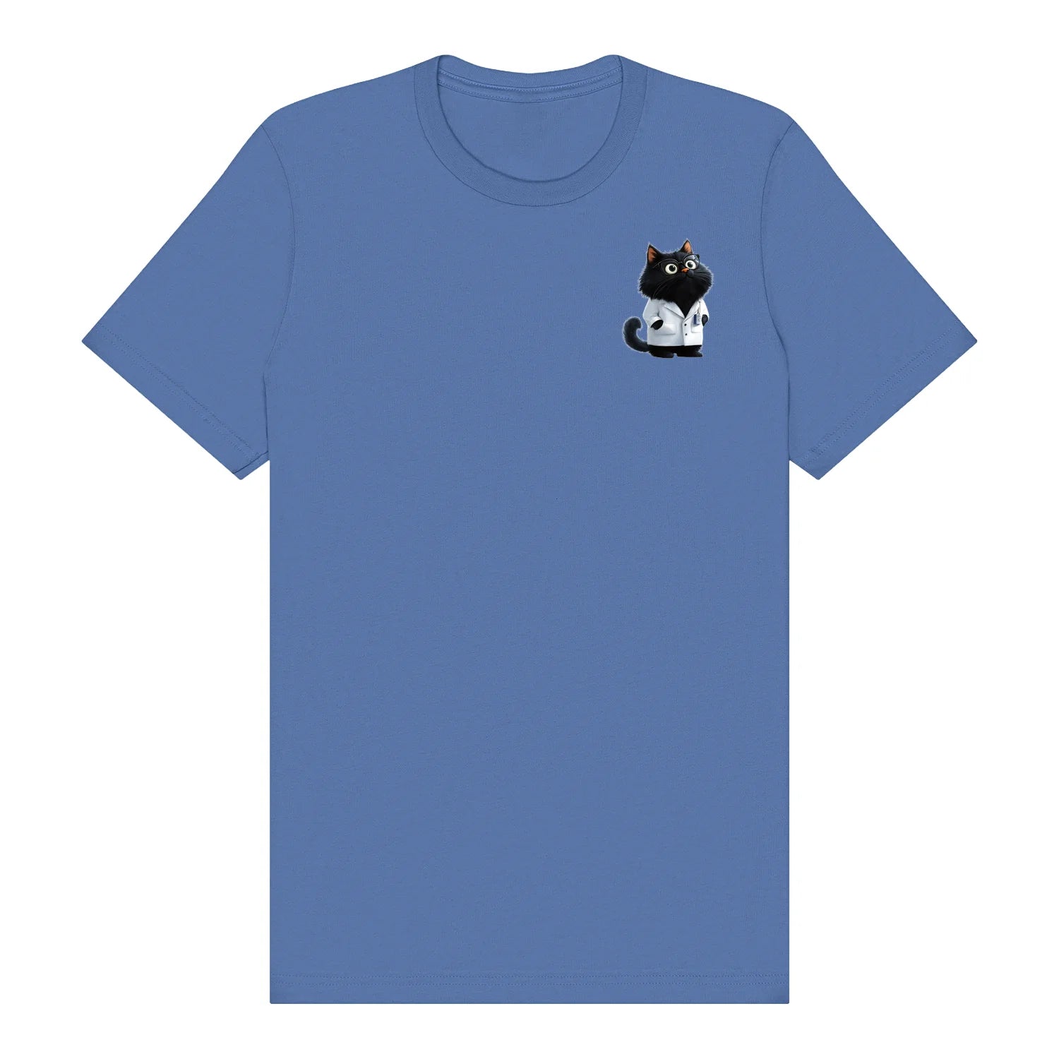 T-shirt Cat graphic 0037 - Columbia Blue