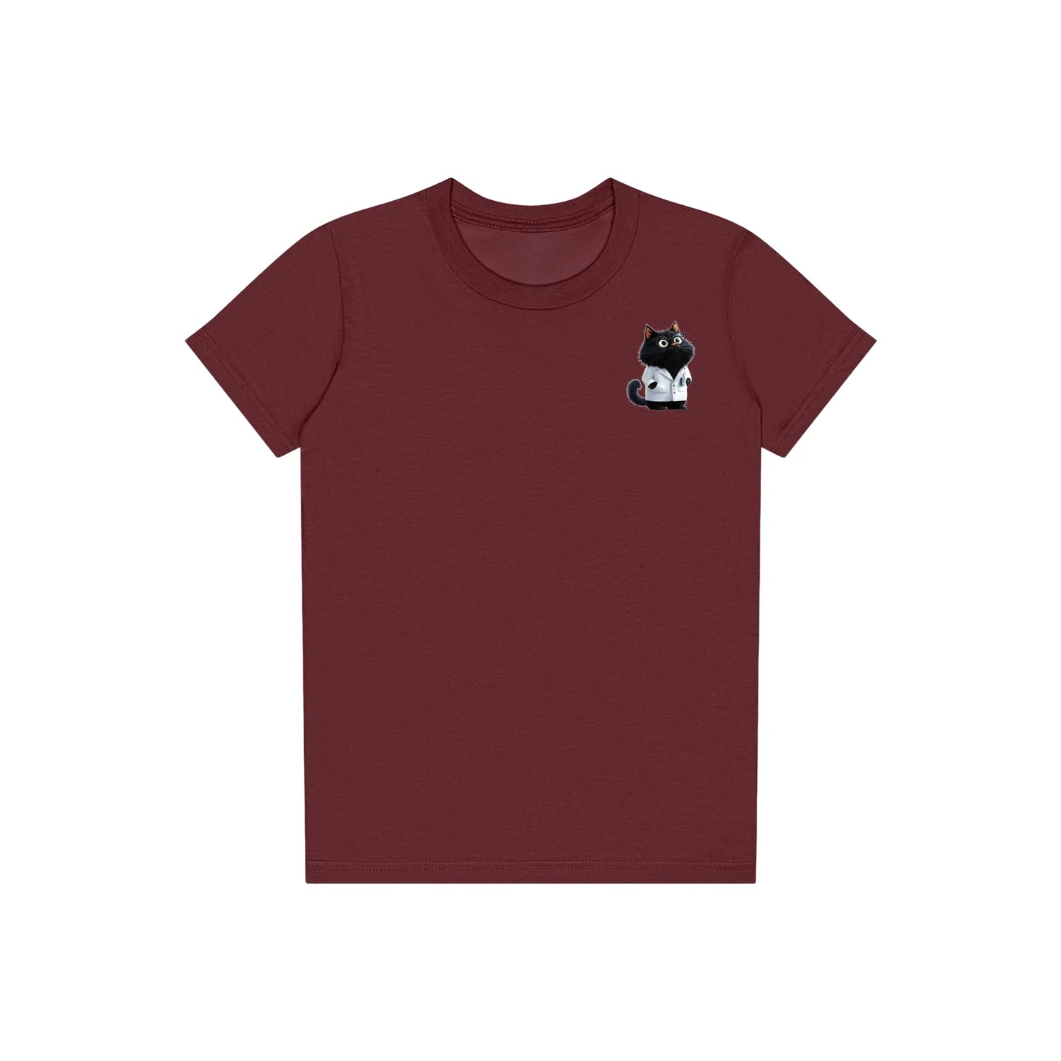 T-shirt Cat graphic 0037 - Maroon