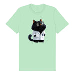 T-shirt Cat graphic 0037 - Mint