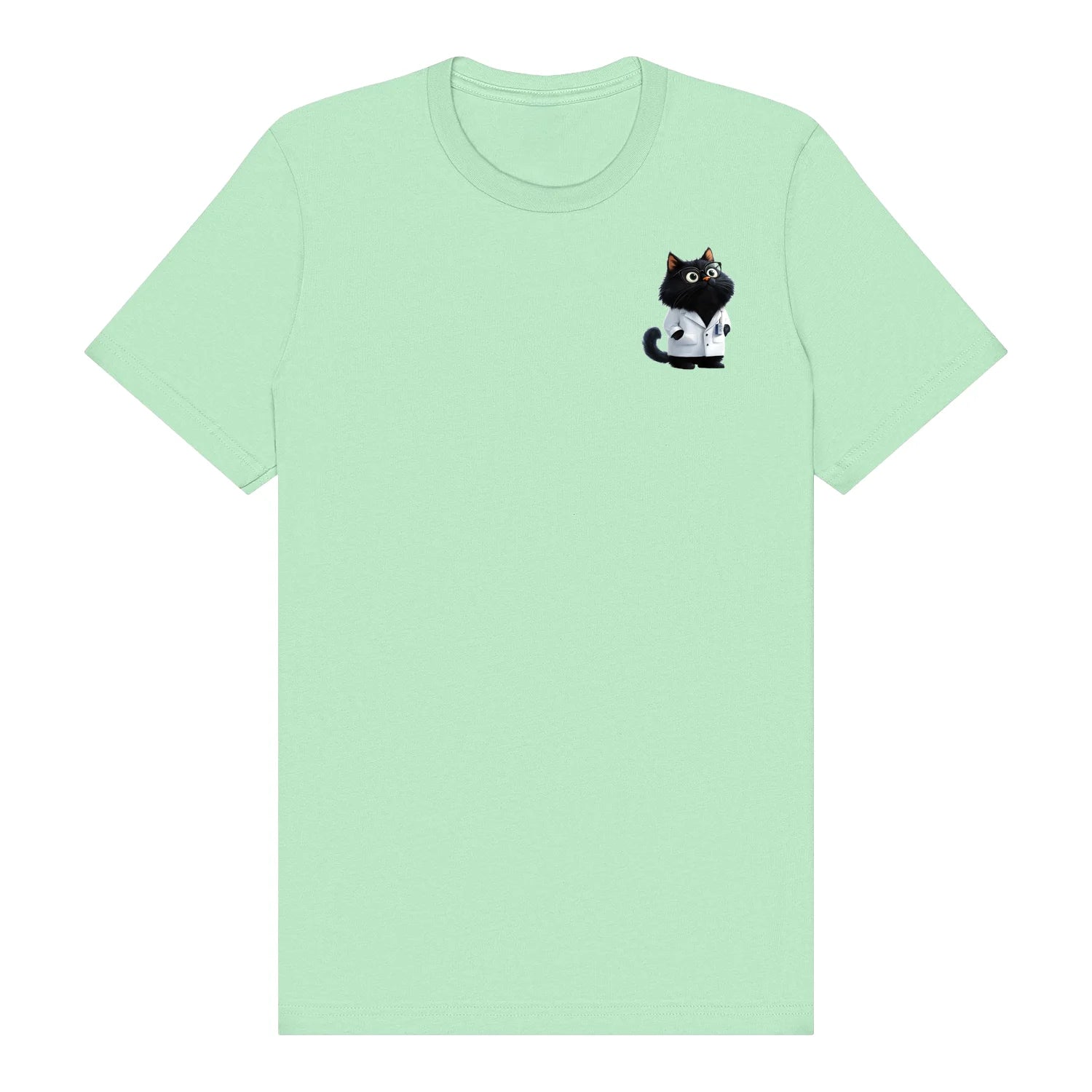 T-shirt Cat graphic 0037 - Mint