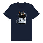 T-shirt Cat graphic 0037 - Navy