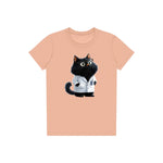 T-shirt Cat graphic 0037 - Peach