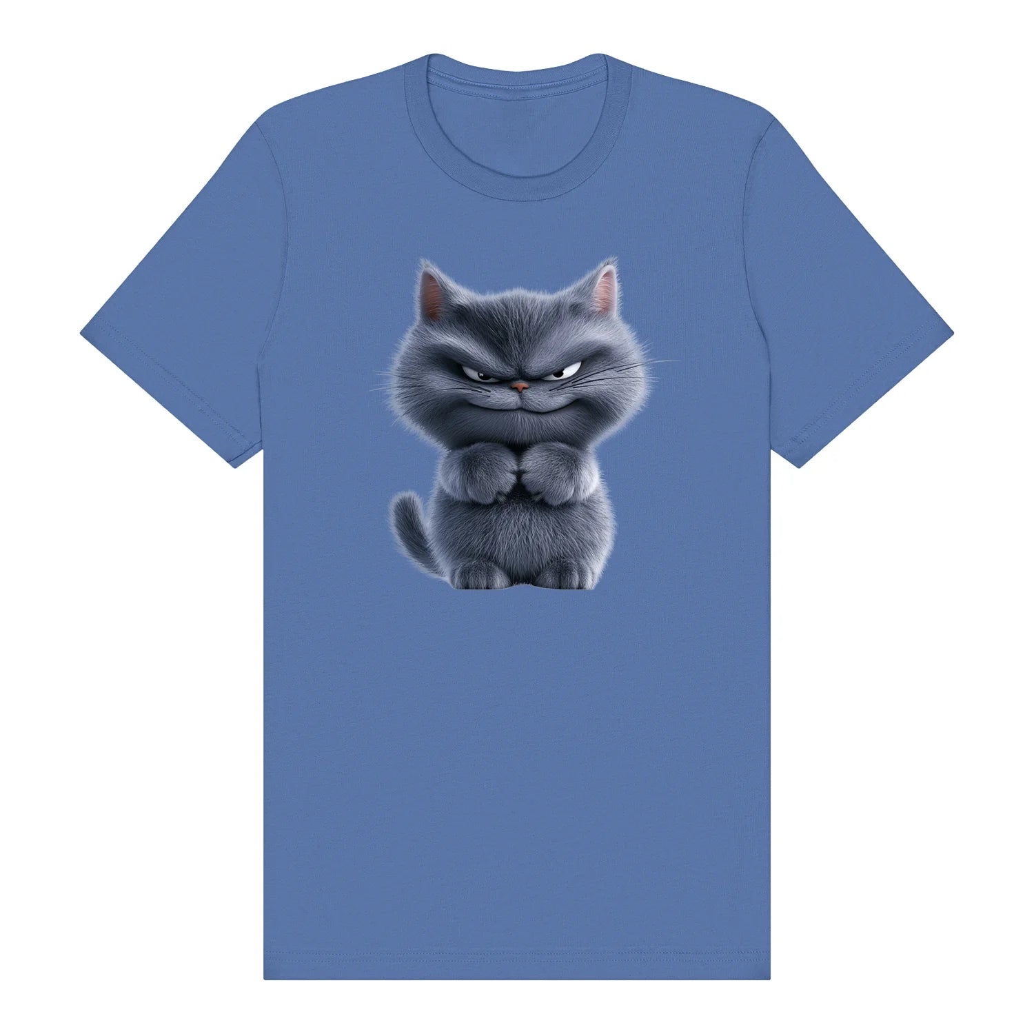 T-shirt Cat graphic 0038 - Columbia Blue