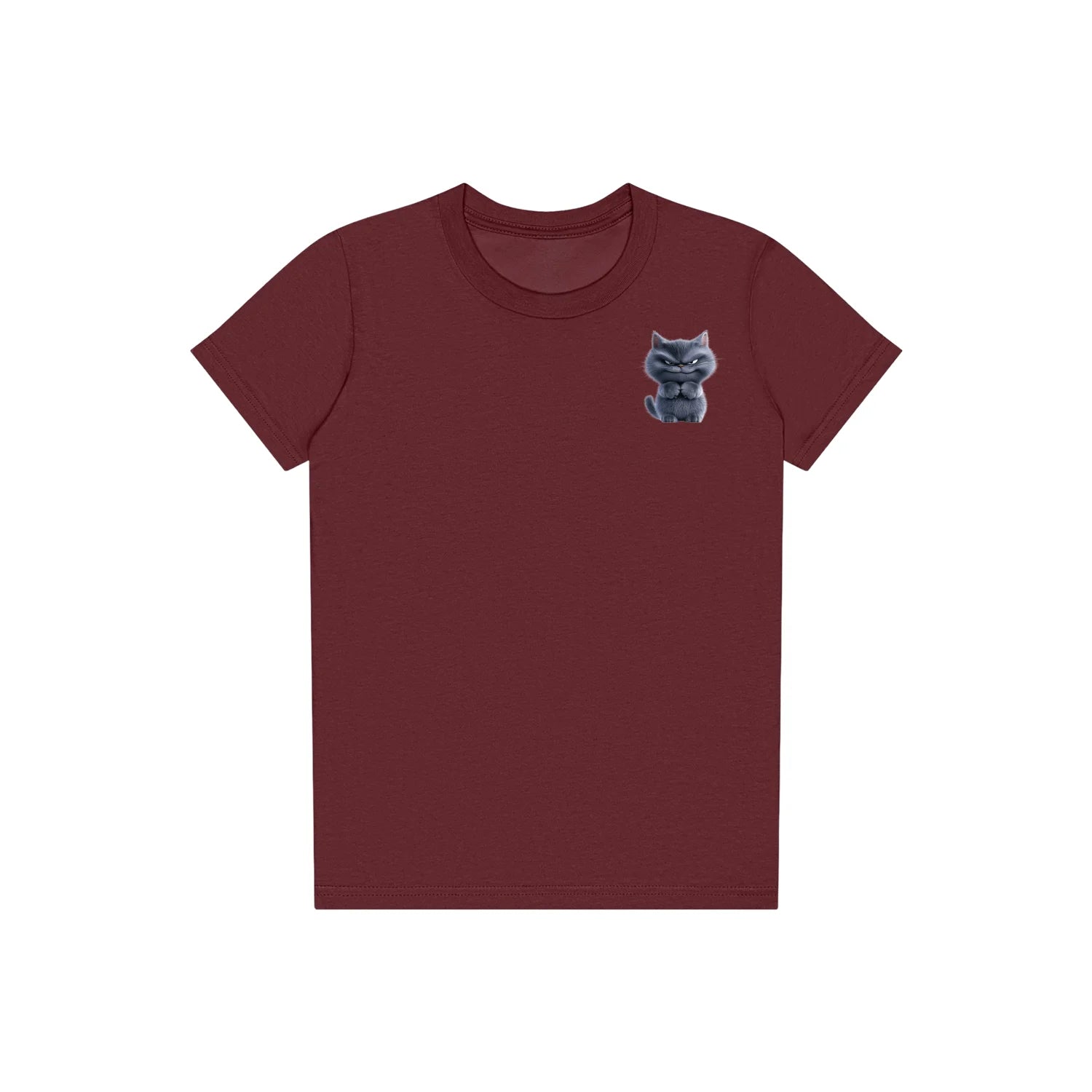 T-shirt Cat graphic 0038 - Maroon