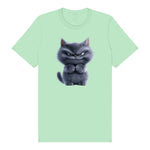 T-shirt Cat graphic 0038 - Mint