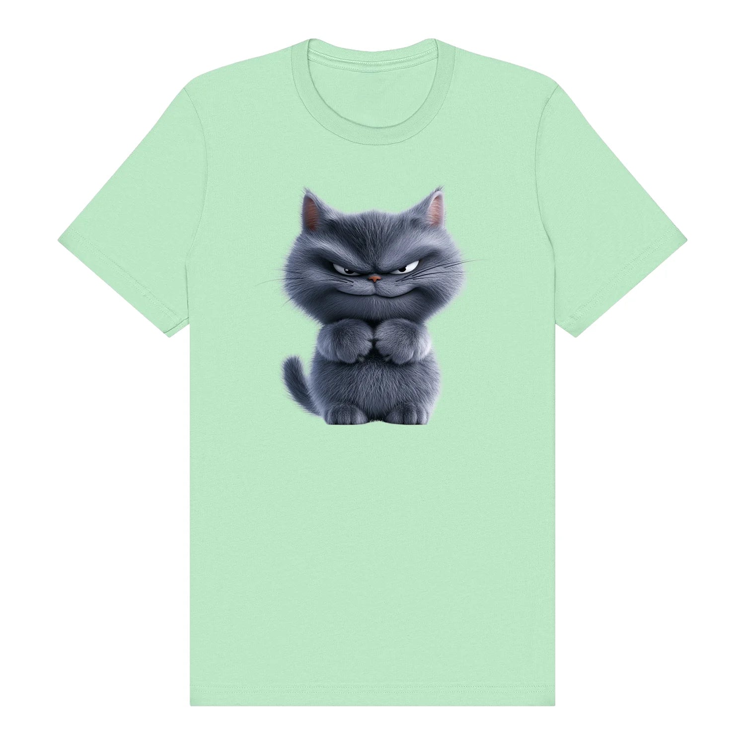 T-shirt Cat graphic 0038 - Mint