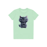 T-shirt Cat graphic 0038 - Mint