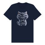 T-shirt Cat graphic 0038 - Navy