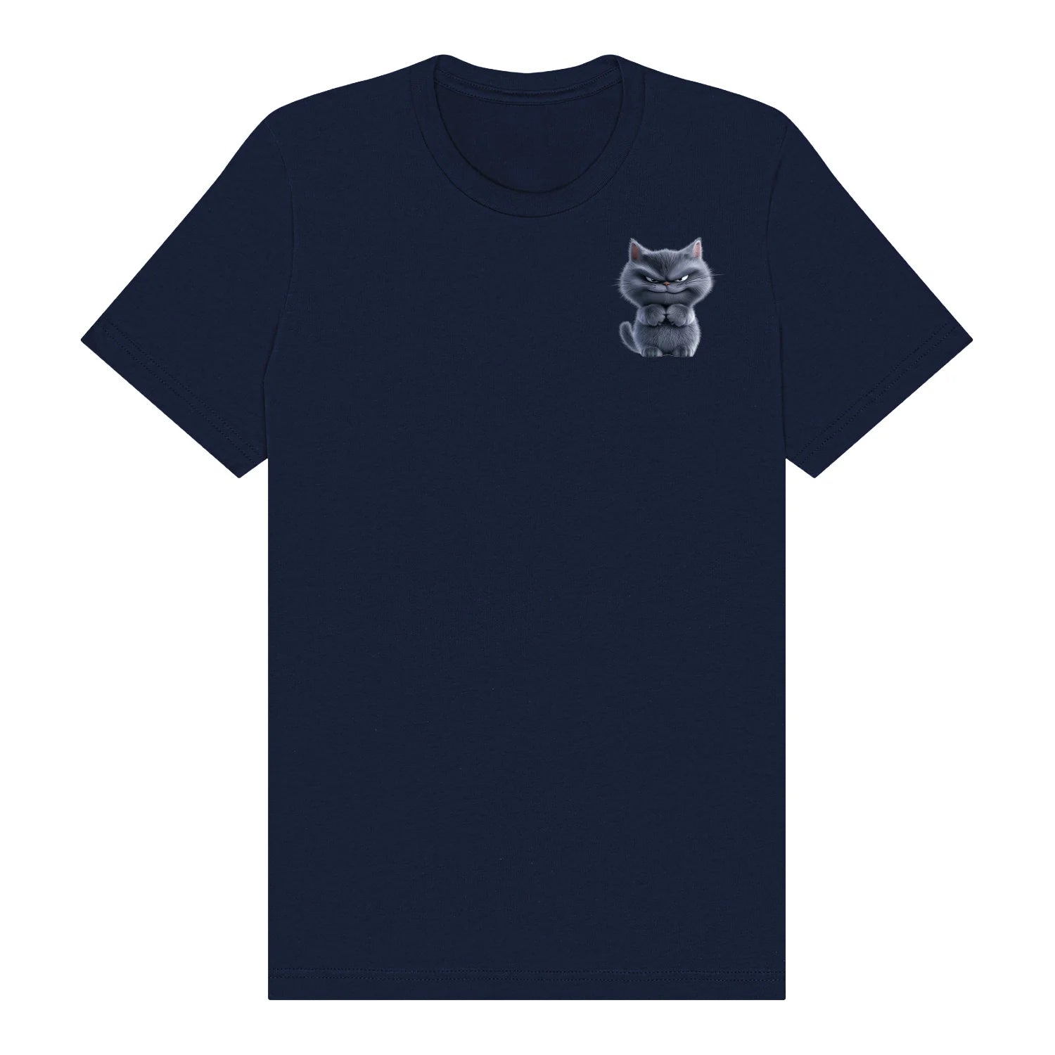 T-shirt Cat graphic 0038 - Navy