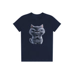T-shirt Cat graphic 0038 - Navy