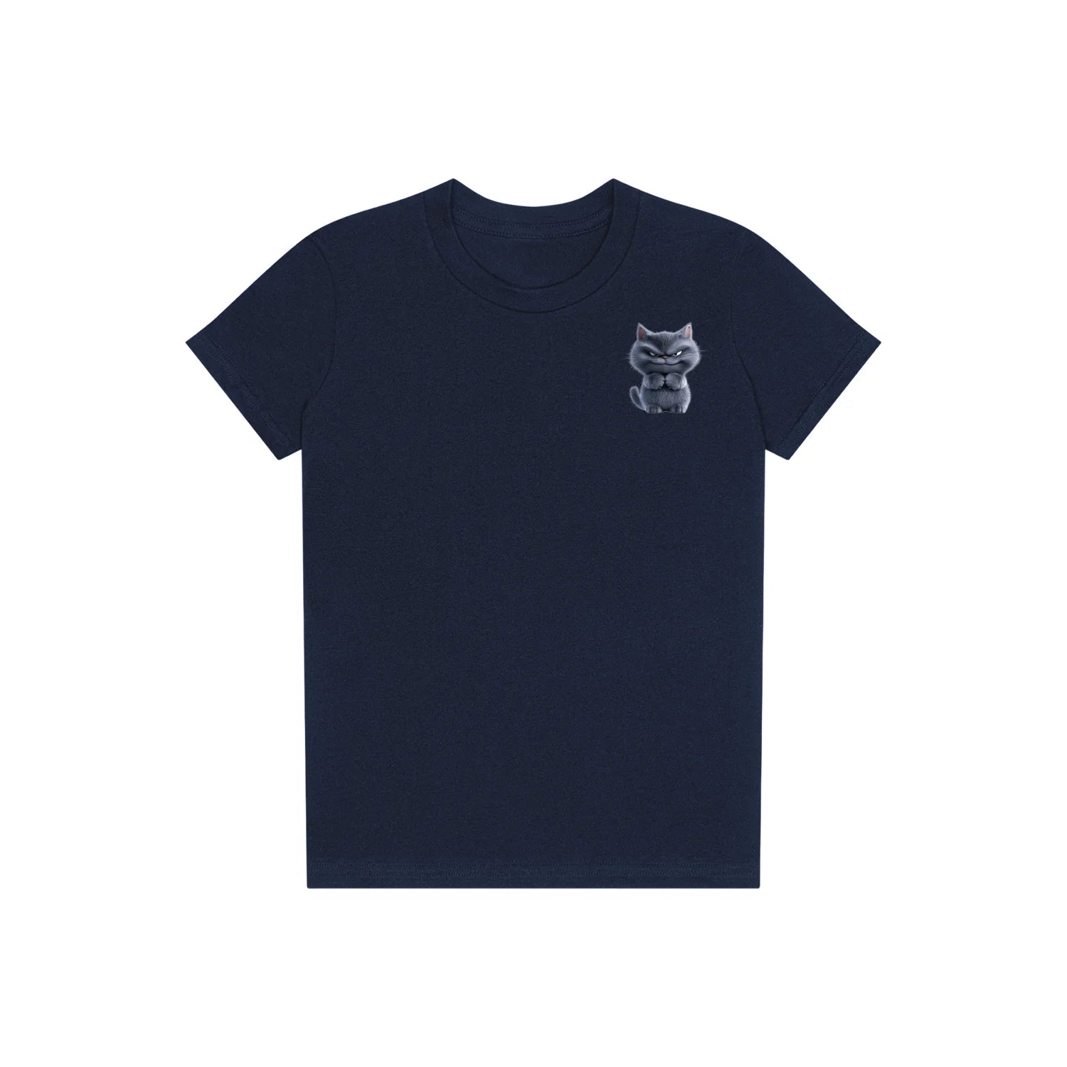 T-shirt Cat graphic 0038 - Navy