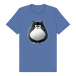 T-shirt Cat graphic 0039 - Columbia Blue