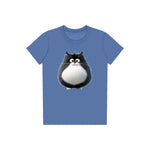 T-shirt Cat graphic 0039 - Columbia Blue