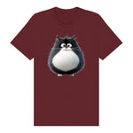 T-shirt Cat graphic 0039 - Maroon