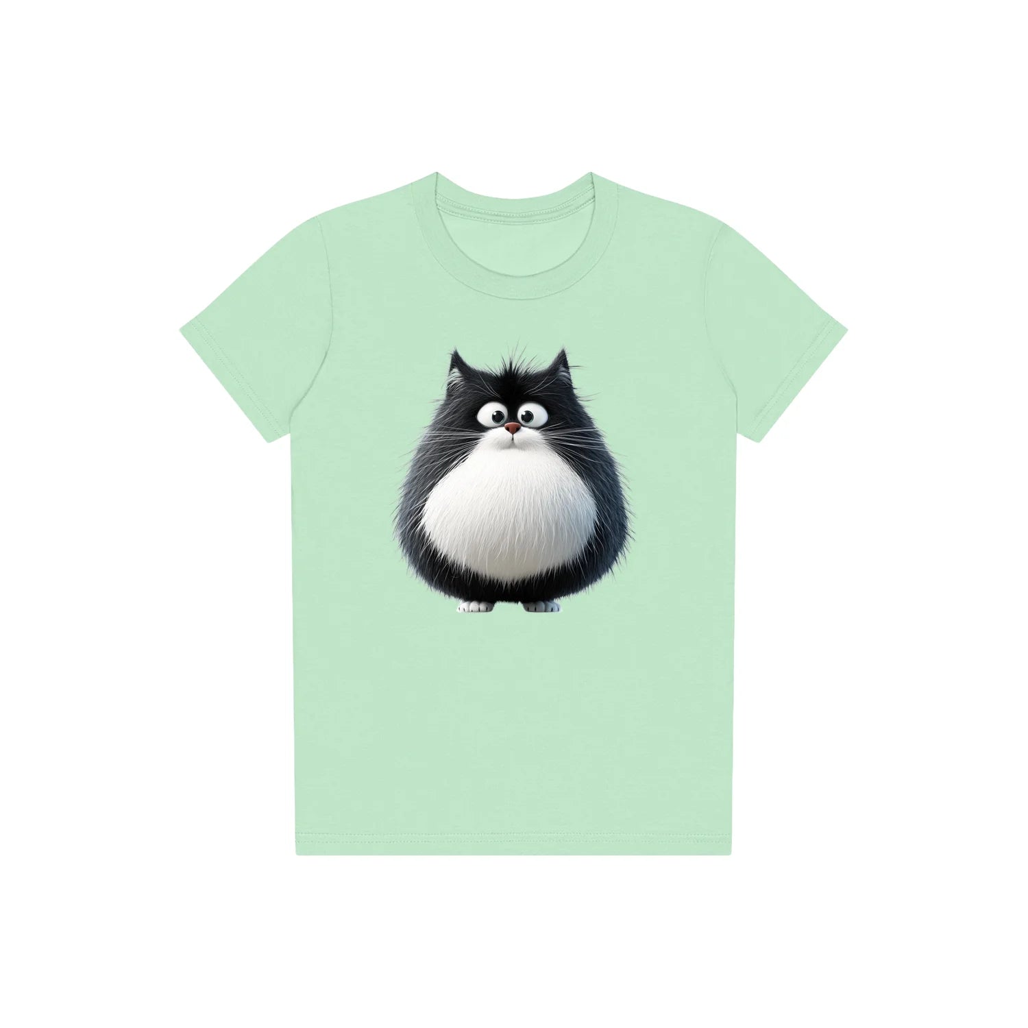 T-shirt Cat graphic 0039 - Mint