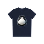 T-shirt Cat graphic 0039 - Navy