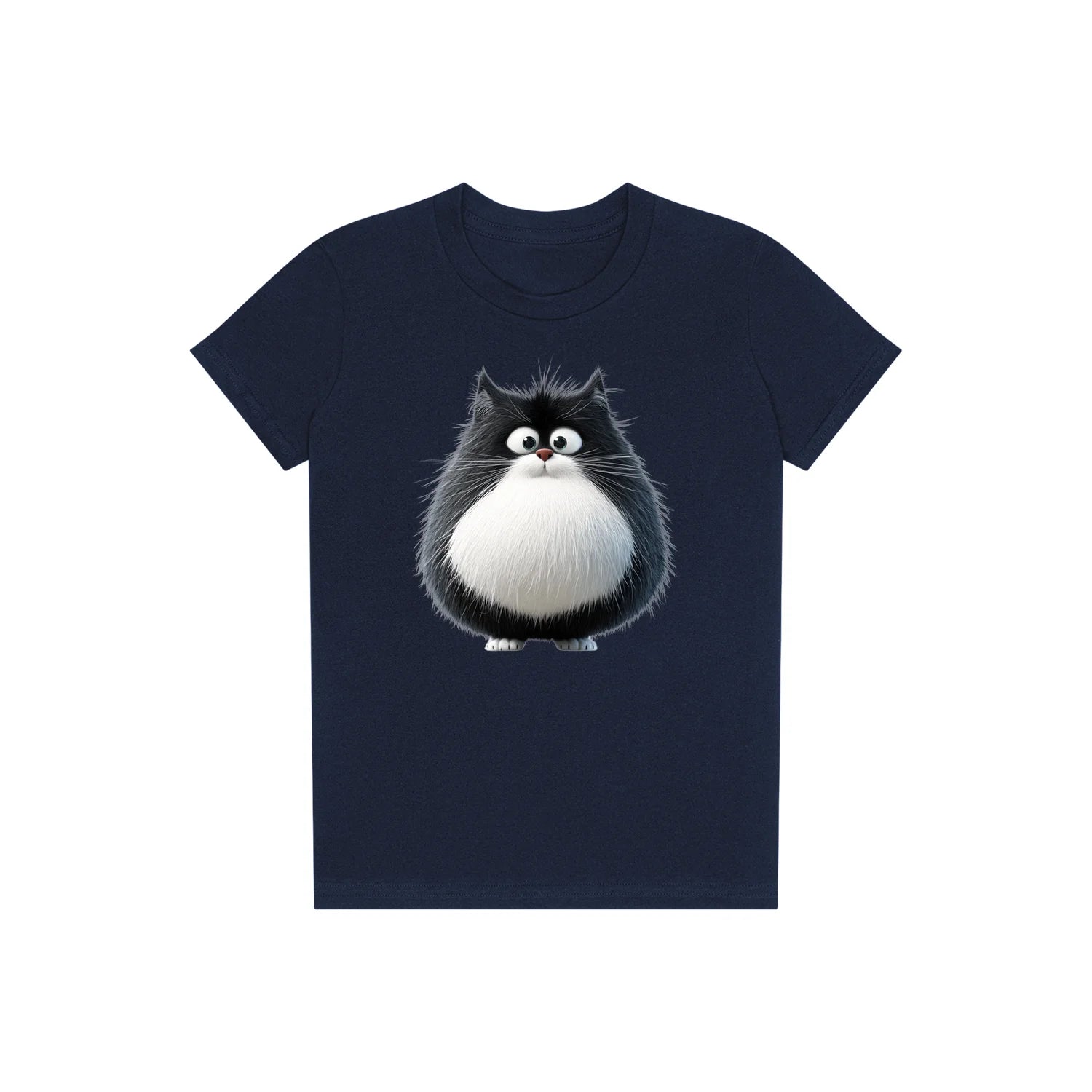 T-shirt Cat graphic 0039 - Navy