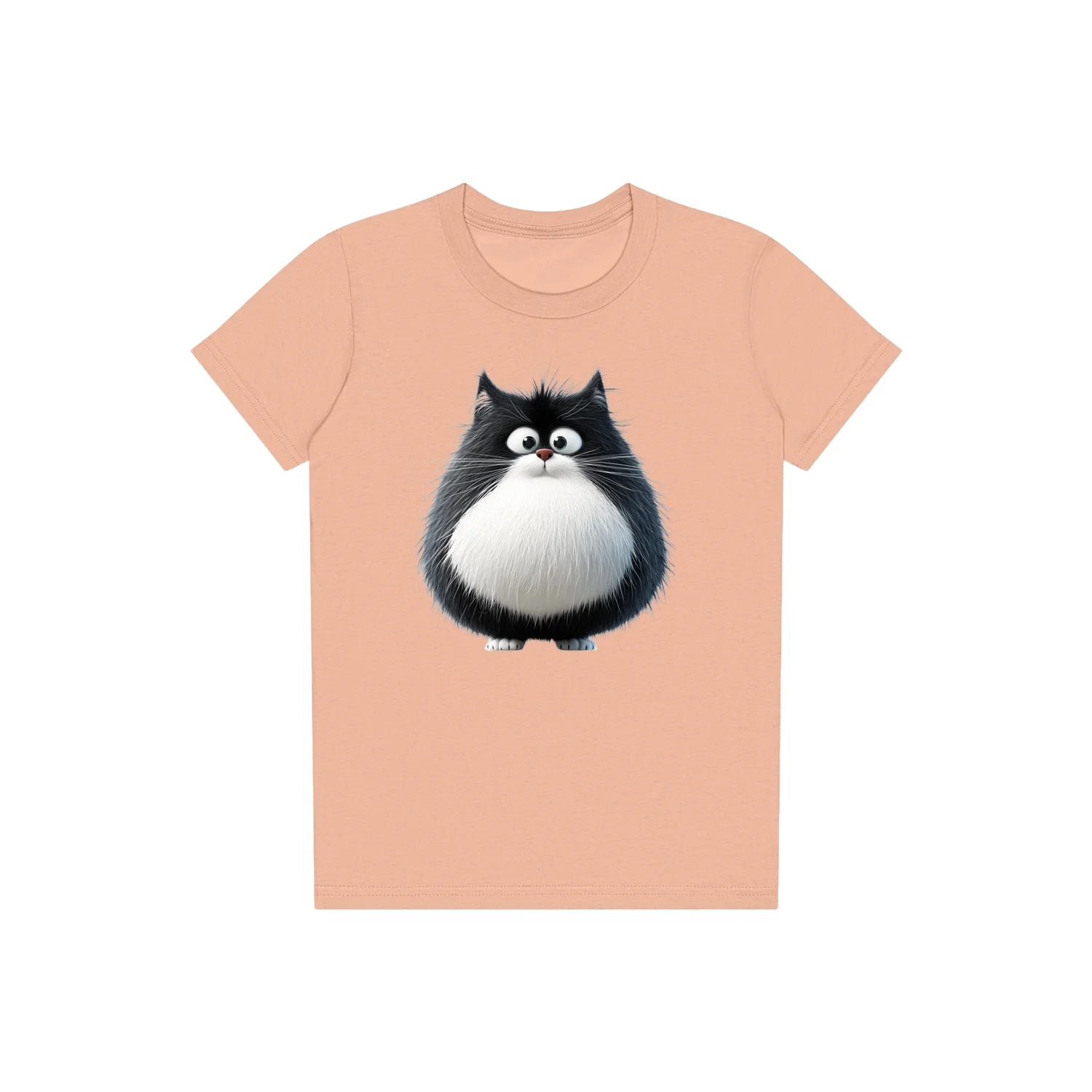 T-shirt Cat graphic 0039 - Peach