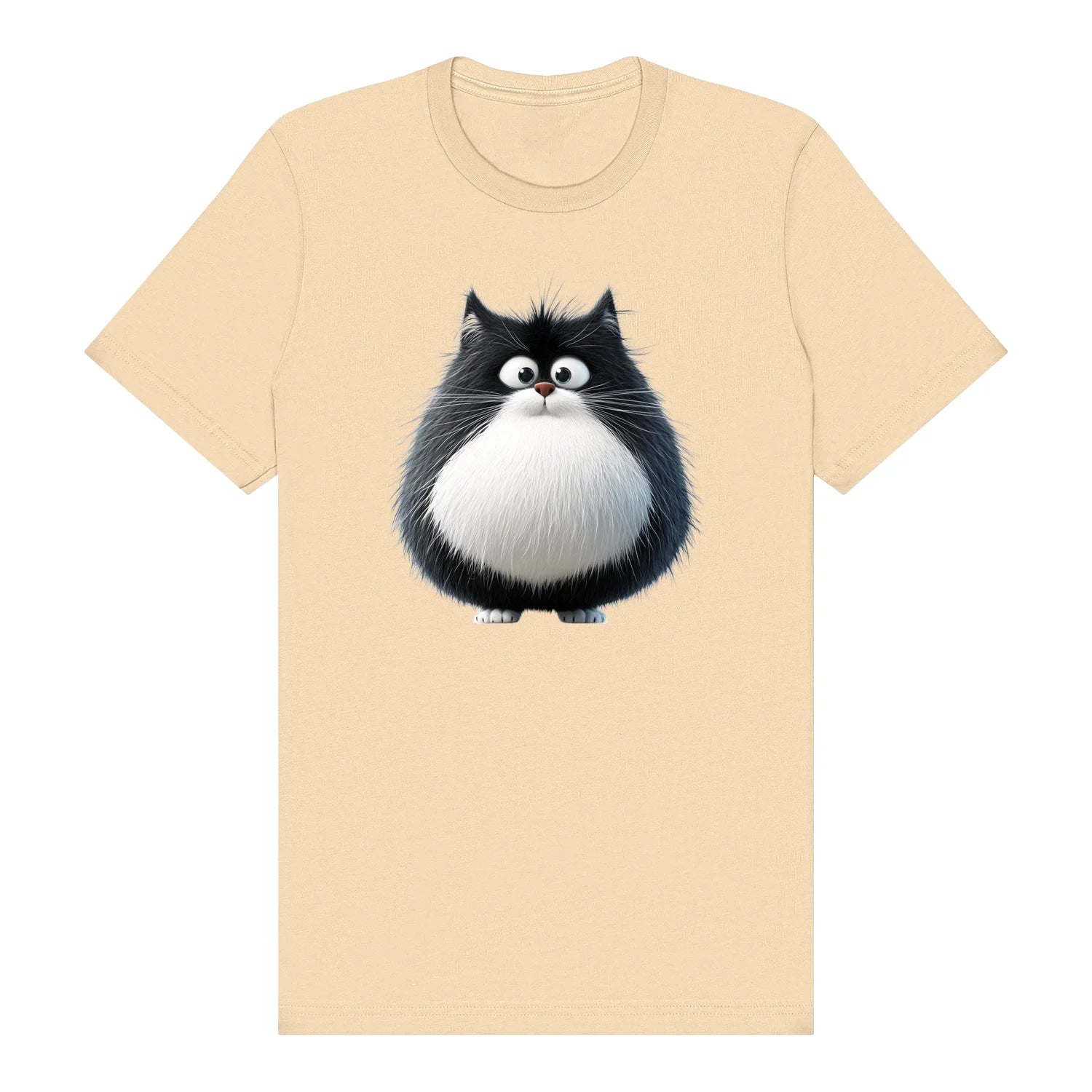 T-shirt Cat graphic 0039 - Soft Cream