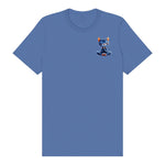 T-shirt Cat graphic 0040 - Columbia Blue