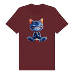 T-shirt Cat graphic 0040 - Maroon
