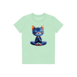 T-shirt Cat graphic 0040 - Mint