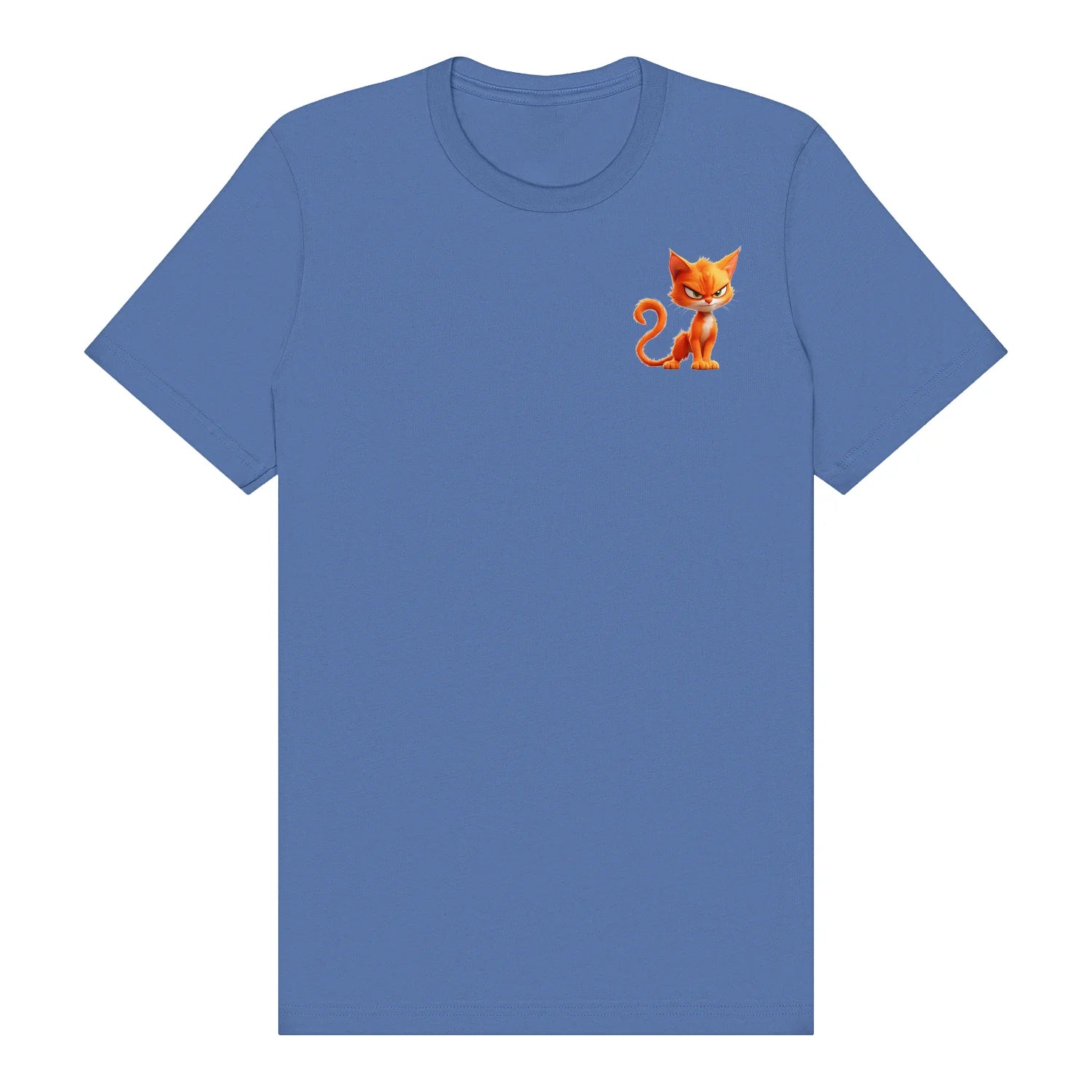 T-shirt Cat graphic 0041 - Columbia Blue