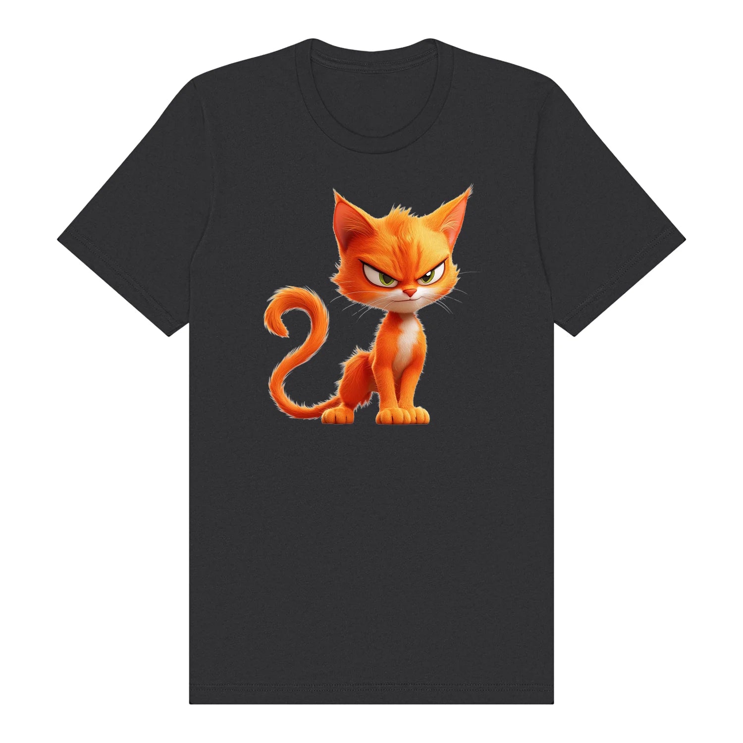 T-shirt Cat graphic 0041 - Dark Grey