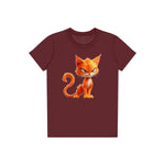 T-shirt Cat graphic 0041 - Maroon