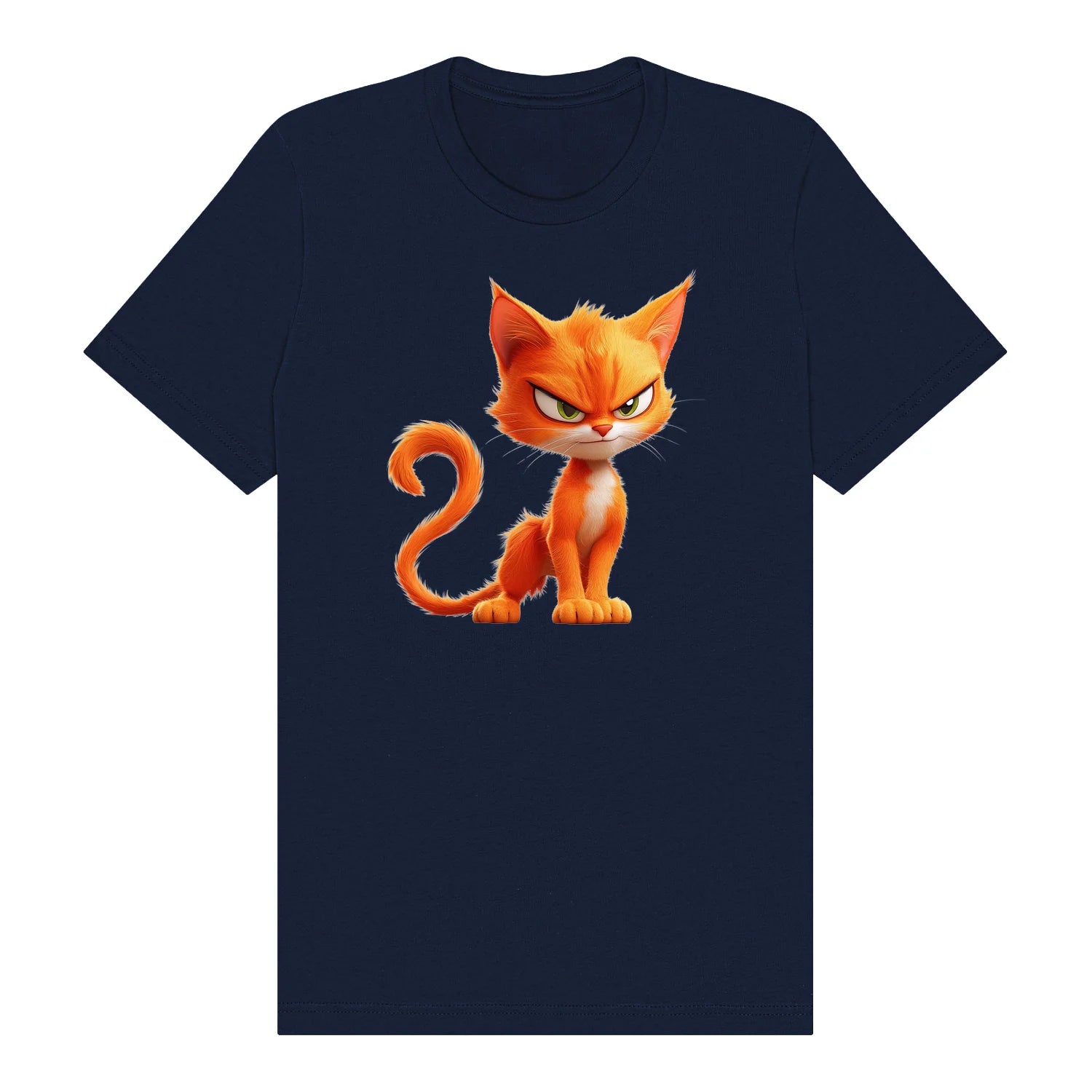 T-shirt Cat graphic 0041 - Navy
