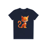 T-shirt Cat graphic 0041 - Navy